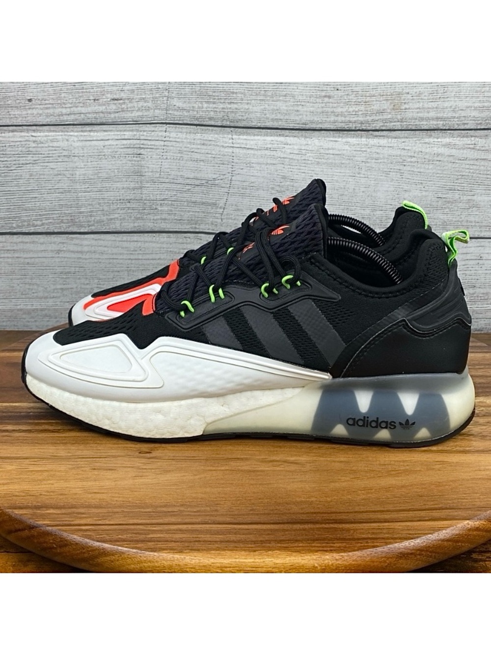 Adidas ZX 2K Boost Black White Sneaker H02743 Men’s Shoe Size 12